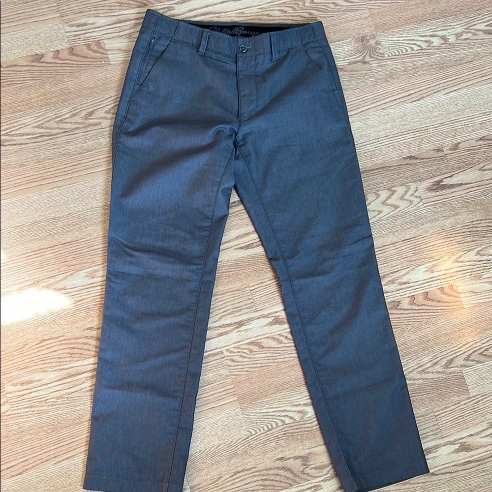 Eddie Bauer Gray Chinos with Straight Leg Cut